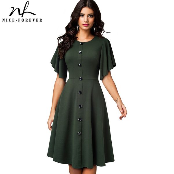 nice-forever summer women solid color elegant peplum sleeve dresses casual flare swing a-line dress a248 210419, White
nice-forever summer women solid color elegant peplum sleeve dresses casual flare swing a-line dress a248 210419, White