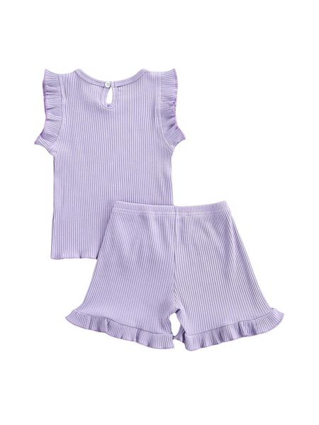 pcs infant ribbed outfits, baby girl sleeve round neck pullover + ruffle shorts (purple) tracksuit summer clothing sets, White
pcs infant ribbed outfits, baby girl sleeve round neck pullover + ruffle shorts (purple) tracksuit summer clothing sets, White