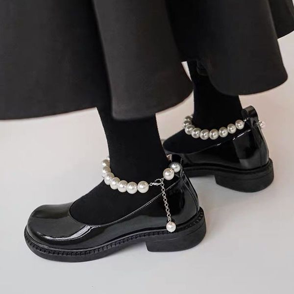 dress shoes lucyever patent leather pearl strap mary jane woman round toe low heels women pumps lovely girls cosplay lolita e13d, Black
dress shoes lucyever patent leather pearl strap mary jane woman round toe low heels women pumps lovely girls cosplay lolita e13d, Black