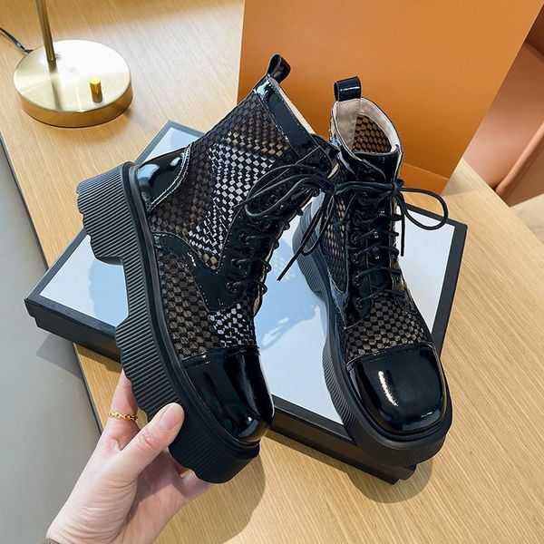 chunky heels female summer boots lace up fashion square toe genuine leather shoes woman party est women ankle boot, Black
chunky heels female summer boots lace up fashion square toe genuine leather shoes woman party est women ankle boot, Black