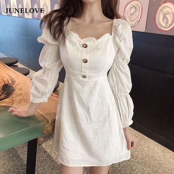 casual dresses junelove 2021 female spring sweet korean dress long sleeve women clothing mini lady button backless vestidos, Black;gray
casual dresses junelove 2021 female spring sweet korean dress long sleeve women clothing mini lady button backless vestidos, Black;gray