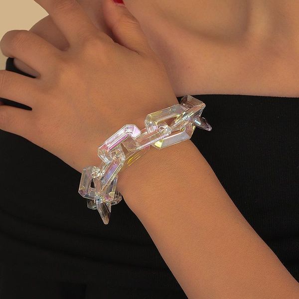 link, chain ziccowong transparent acrylic square link bracelet for women girl fashion geometric colorful resin bangle jewelry gift, Black
link, chain ziccowong transparent acrylic square link bracelet for women girl fashion geometric colorful resin bangle jewelry gift, Black