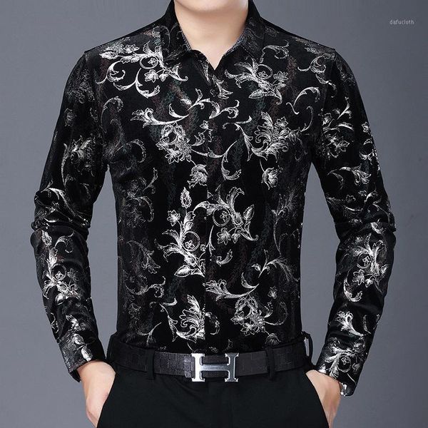 men's casual shirts european style exquisite carved fashion luxury long sleeve shirt autumn high-quality velvet soft comfortable men, White;black
men's casual shirts european style exquisite carved fashion luxury long sleeve shirt autumn high-quality velvet soft comfortable men, White;black