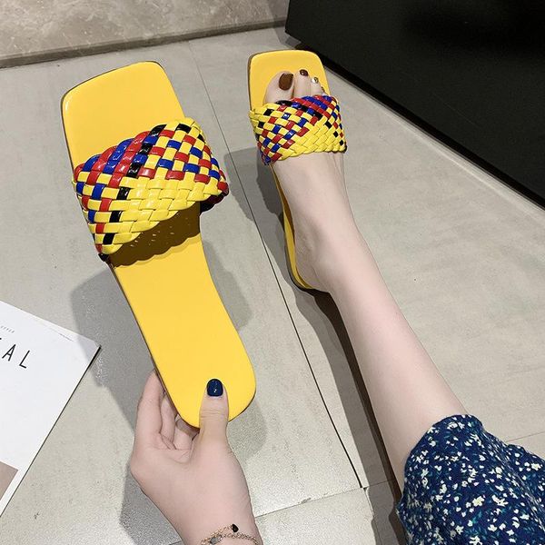 sandals slippers female 2021 summer one-word braided belt wear korean version of lazy one-foot beach shoes woman, Black
sandals slippers female 2021 summer one-word braided belt wear korean version of lazy one-foot beach shoes woman, Black