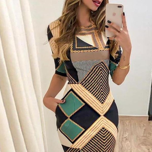 elegant women dress fashion print short sleeved slim round neck ladies spring and autumn mini, Black;gray
elegant women dress fashion print short sleeved slim round neck ladies spring and autumn mini, Black;gray