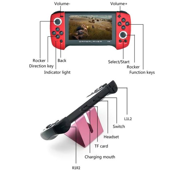 x18plus handheld game console 4.3 inch large screen dual joystick 64-bit support for connecting tv portable players
x18plus handheld game console 4.3 inch large screen dual joystick 64-bit support for connecting tv portable players