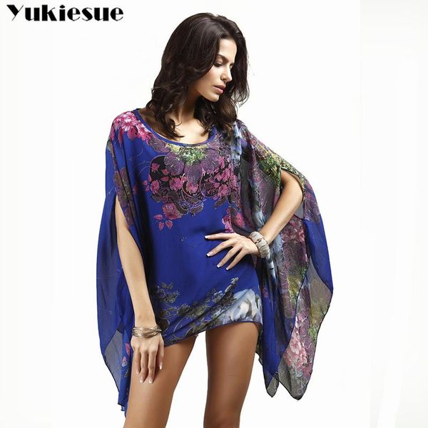 women's blouses & shirts fashion woman 2021 womens and half batwing sleeve printed blouse chiffon shirt women clothing, White
women's blouses & shirts fashion woman 2021 womens and half batwing sleeve printed blouse chiffon shirt women clothing, White