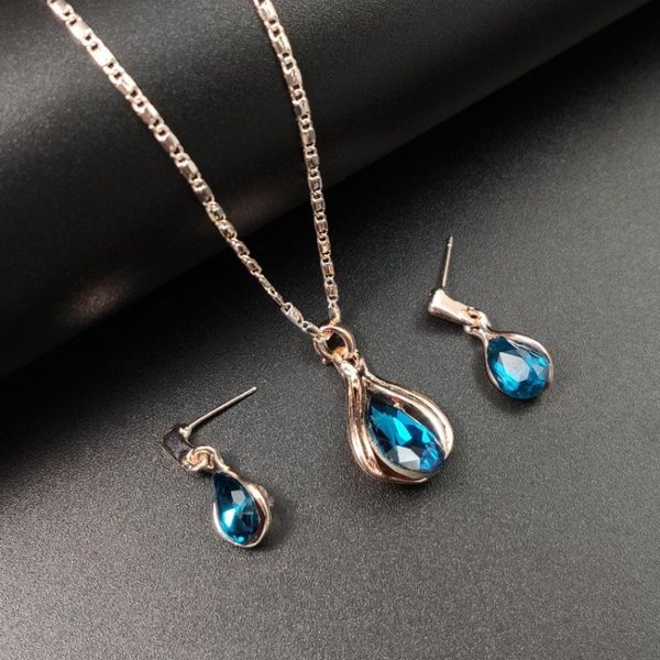 earrings & necklace est heart of ocean blue forever fashion jewelry set woman zircon crystal decoration stud-, Silver
earrings & necklace est heart of ocean blue forever fashion jewelry set woman zircon crystal decoration stud-, Silver