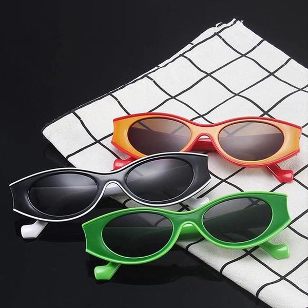 women glasses vintage designer concave mirror frame oval sunglasses green colored lenses american style men vogue driving, White;black
women glasses vintage designer concave mirror frame oval sunglasses green colored lenses american style men vogue driving, White;black