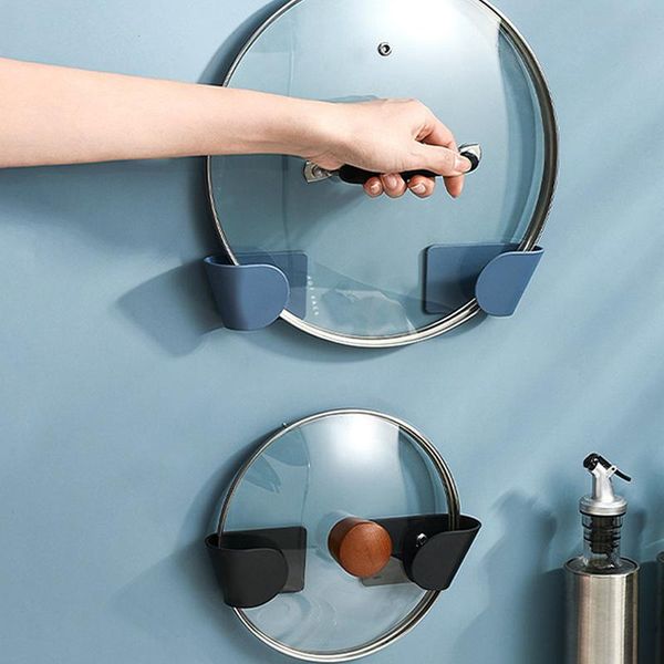 hooks & rails 2pcs/set self adhesive pot lid holder wall-mounted 3colors space saving abs pan cover rack cooking tool
hooks & rails 2pcs/set self adhesive pot lid holder wall-mounted 3colors space saving abs pan cover rack cooking tool