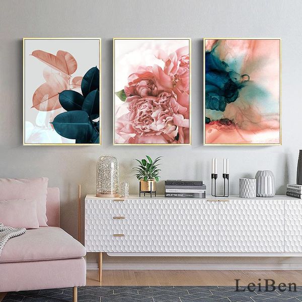 paintings nordic pink flower green leaves poster wall art canvas painting abstract pictures for living room home cuadros decoration
paintings nordic pink flower green leaves poster wall art canvas painting abstract pictures for living room home cuadros decoration