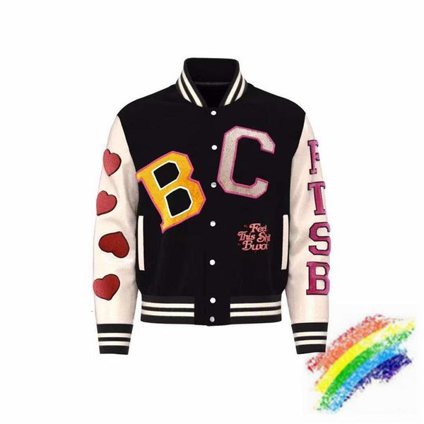 2021aw embroidered kanye lover varsity female baseball 1:1 heavy fabric jacket, Black;brown
2021aw embroidered kanye lover varsity female baseball 1:1 heavy fabric jacket, Black;brown