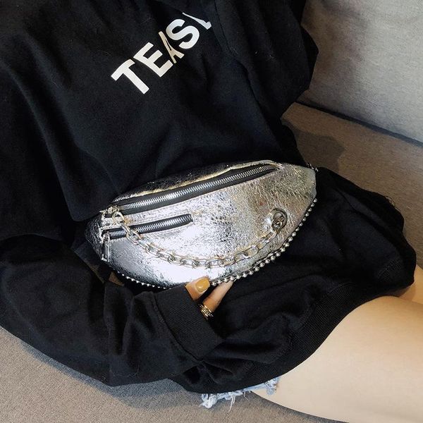 fashion attractive shining sparkly sequins chain cracked leather fanny pack waist bag women shoulder chest bags
fashion attractive shining sparkly sequins chain cracked leather fanny pack waist bag women shoulder chest bags