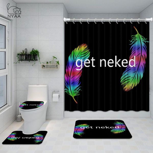 shower curtains get naked bathroom curtain with mat sets letter print 4 piece set feather printed non-slip rug toilet cover bath pad
shower curtains get naked bathroom curtain with mat sets letter print 4 piece set feather printed non-slip rug toilet cover bath pad