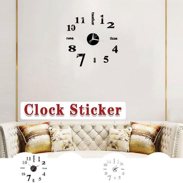 removable art mirror wall clock stickers creative diy clocks decal sticker home decor living room quartz needle
removable art mirror wall clock stickers creative diy clocks decal sticker home decor living room quartz needle