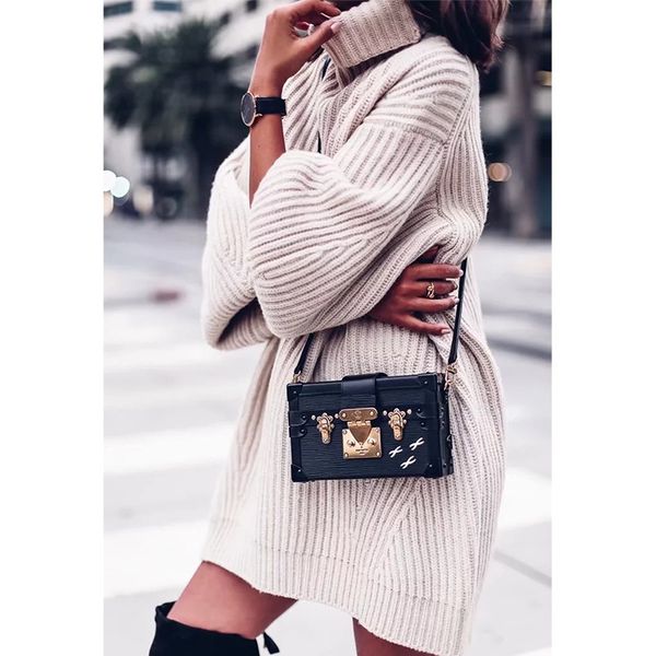 autumn winter oversized women knitted pullover thick warm casual loose long turtleneck sweater pull femme 210415, White;black
autumn winter oversized women knitted pullover thick warm casual loose long turtleneck sweater pull femme 210415, White;black