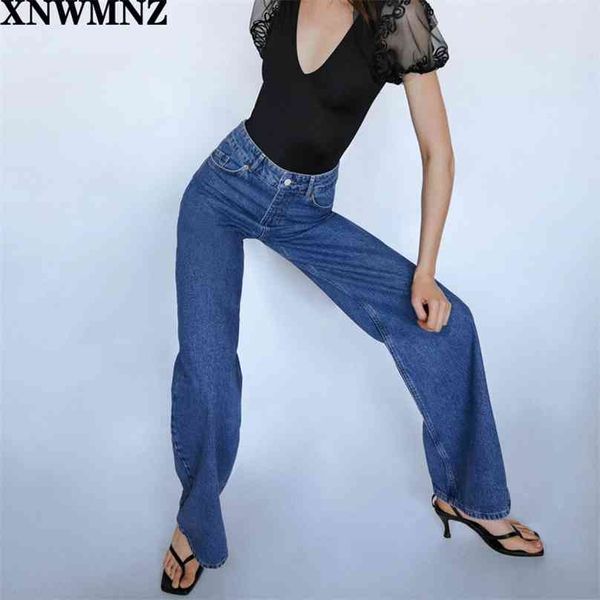 women high waist overlength jeans pants trousers pockets zipper female wide leg denim 210520, Blue
women high waist overlength jeans pants trousers pockets zipper female wide leg denim 210520, Blue
