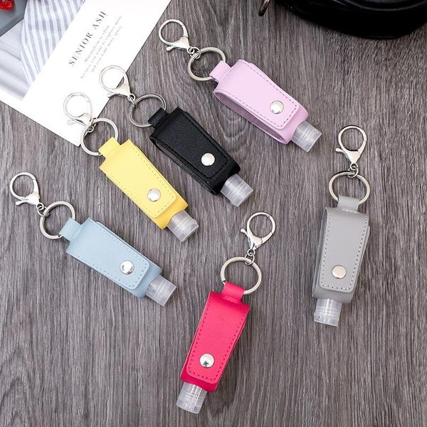 keychains zwpon tassels leather keychain holder carriers trapezoid 30ml portable empty leakproof plastic travel bottle for hand sanitizer, Silver
keychains zwpon tassels leather keychain holder carriers trapezoid 30ml portable empty leakproof plastic travel bottle for hand sanitizer, Silver