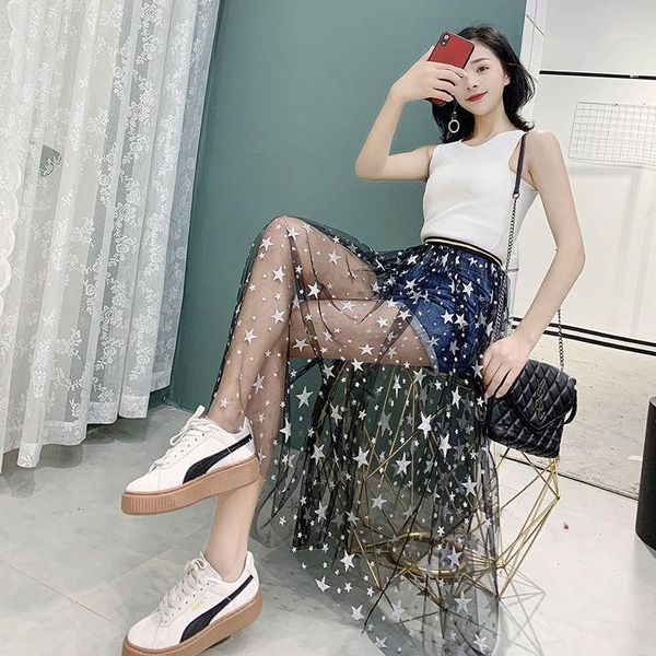skirts 2021 summer perspective gauze skirt, medium length transparent skirt with single layer and long, Black
skirts 2021 summer perspective gauze skirt, medium length transparent skirt with single layer and long, Black