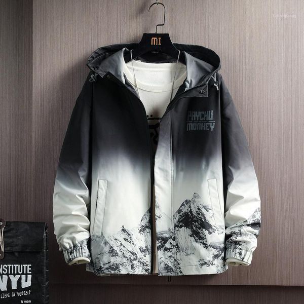 men's jackets airgracias classic jacket mature stable temperament male bomber snow mountain print outwear hooded coat, Black;brown
men's jackets airgracias classic jacket mature stable temperament male bomber snow mountain print outwear hooded coat, Black;brown