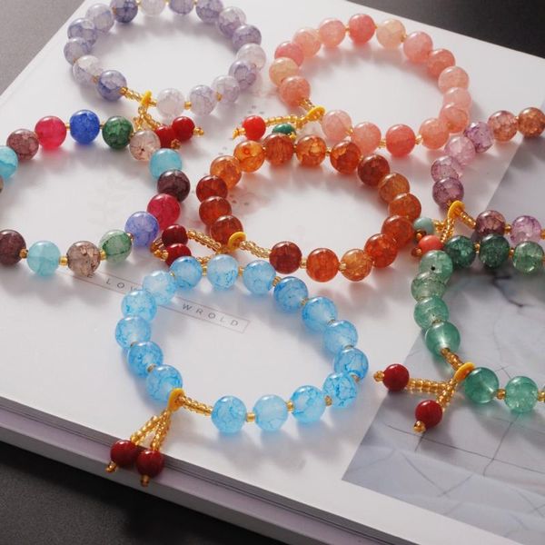 beaded, strands momiji 10mm natural stone beaded bracelet multi-colored fashion jewelry for women handmade round charm bangle wholesale, Black
beaded, strands momiji 10mm natural stone beaded bracelet multi-colored fashion jewelry for women handmade round charm bangle wholesale, Black