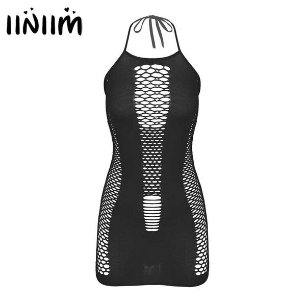 womens mini dress halter neck lace-up hollow out fishnet sleeveless backless stretchy bodycon dresses cclubwear casual, Black;gray
womens mini dress halter neck lace-up hollow out fishnet sleeveless backless stretchy bodycon dresses cclubwear casual, Black;gray
