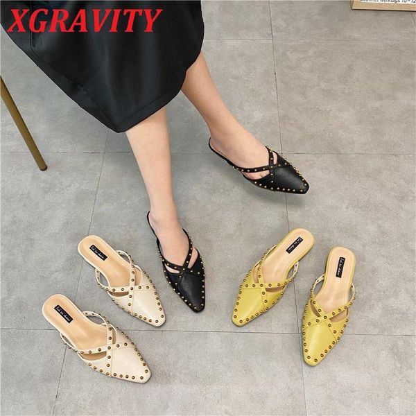 slippers xgravity fashion summer close toe elegant comfortable mules female design square footwear ladies b341, Black
slippers xgravity fashion summer close toe elegant comfortable mules female design square footwear ladies b341, Black
