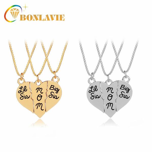 pendant necklaces lettering "little sis mom big sis" love heart necklace jewelry, Silver
pendant necklaces lettering "little sis mom big sis" love heart necklace jewelry, Silver