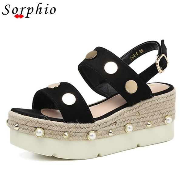 sandals ladies roman open toe buckle strap for wmen rivet pearl platform shoes woman wedges high heels fashion office comfy, Black
sandals ladies roman open toe buckle strap for wmen rivet pearl platform shoes woman wedges high heels fashion office comfy, Black