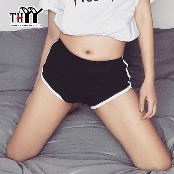 women's shorts thyy mid solid casual women cotton running biker short pajama leisure home fitness dancing femme mujer d03, White;black
women's shorts thyy mid solid casual women cotton running biker short pajama leisure home fitness dancing femme mujer d03, White;black