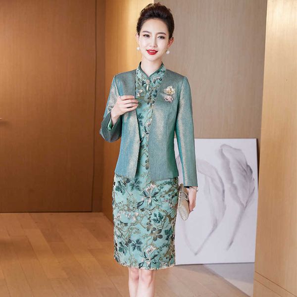 luxury evening dress classic peacock blue embroidered 's summer foreign style young happy -in-law wedding spring and autumn, Black;gray
luxury evening dress classic peacock blue embroidered 's summer foreign style young happy -in-law wedding spring and autumn, Black;gray
