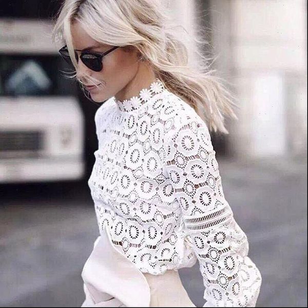 elegant floral womens shirt lace blouse women lantern sleeve white spring summer hollow out blusas
elegant floral womens shirt lace blouse women lantern sleeve white spring summer hollow out blusas