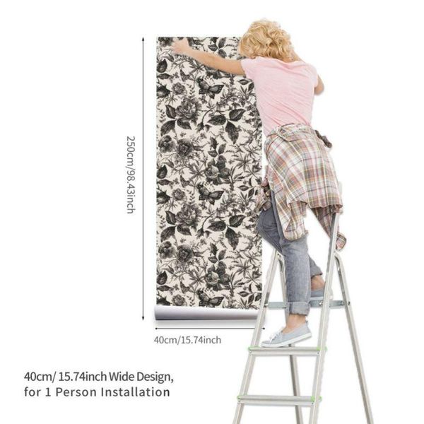 wall stickers floral wallpaper peel and stick 15.7" x 98.4" vintage flower self-adhesive removable decorative for bedroom decor
wall stickers floral wallpaper peel and stick 15.7" x 98.4" vintage flower self-adhesive removable decorative for bedroom decor