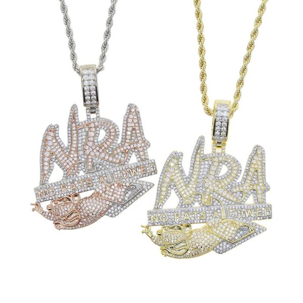 chains hip hop micro pave cubic zircon letters no rats allowed pendant luxury copper iced out bling nra necklace for mens jewelry gift, Silver
chains hip hop micro pave cubic zircon letters no rats allowed pendant luxury copper iced out bling nra necklace for mens jewelry gift, Silver