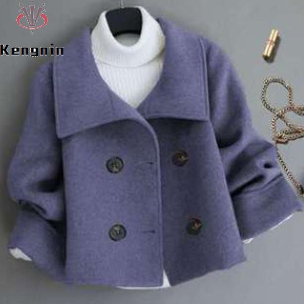 women's wool & blends autumn winter loose jackets short style wool&blends ladies overcoat outerwear thick long sleeve female coats kg10, Black
women's wool & blends autumn winter loose jackets short style wool&blends ladies overcoat outerwear thick long sleeve female coats kg10, Black