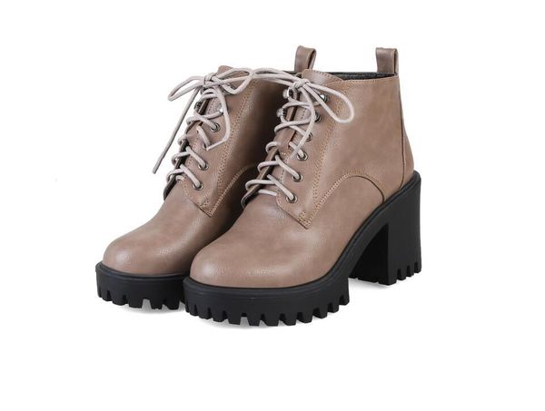 boots 2021 autumn high heels women ankle shoelaces round toe pu footwear short plush platform fashion female shoes, Black
boots 2021 autumn high heels women ankle shoelaces round toe pu footwear short plush platform fashion female shoes, Black