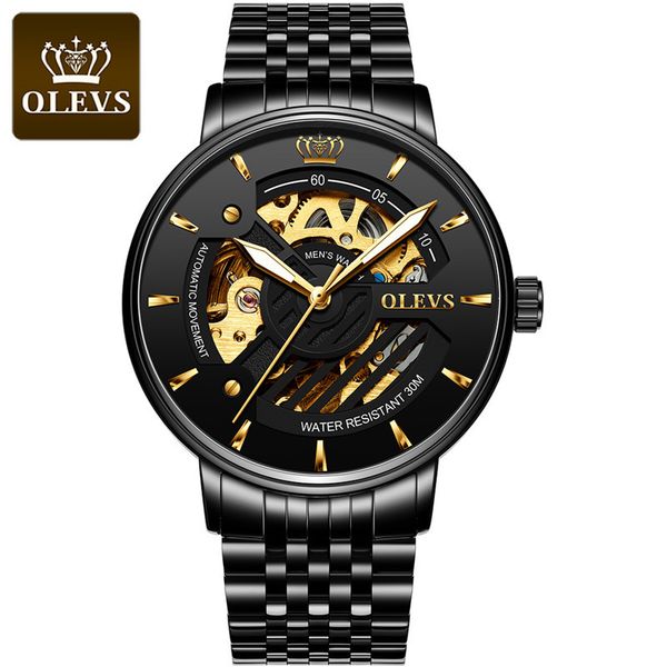hollow water-tight automatic mechanical men watch rvs 3d dial illuminating 45-hour kinetic energy reserve olevs 9909, Slivery;brown
hollow water-tight automatic mechanical men watch rvs 3d dial illuminating 45-hour kinetic energy reserve olevs 9909, Slivery;brown