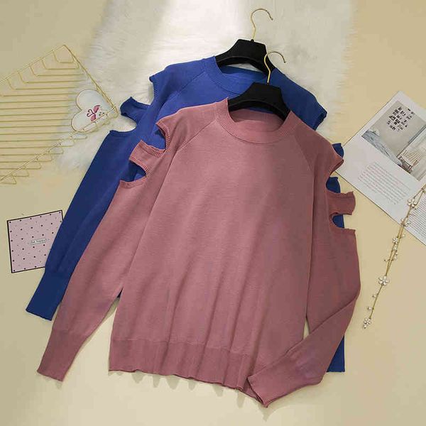 women's sweaters fall pink loose female winter clothes knitted off shoulder women pullovers long sleeve korean izyp, White;black
women's sweaters fall pink loose female winter clothes knitted off shoulder women pullovers long sleeve korean izyp, White;black