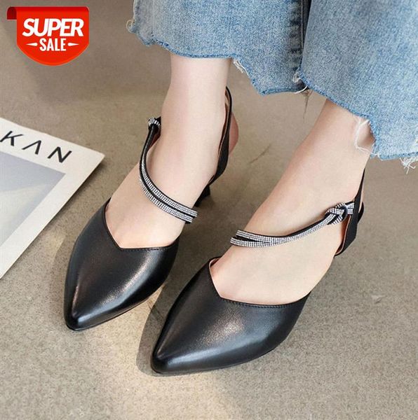 first layer cowhide leather ladies sandals hollow women's shoes pointed toe high heels #7t1f, Black
first layer cowhide leather ladies sandals hollow women's shoes pointed toe high heels #7t1f, Black