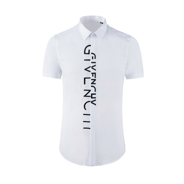 business shirt deluxe and placket english letter embroidery casual simple end short sleeve slim summer handsome, White;black
business shirt deluxe and placket english letter embroidery casual simple end short sleeve slim summer handsome, White;black