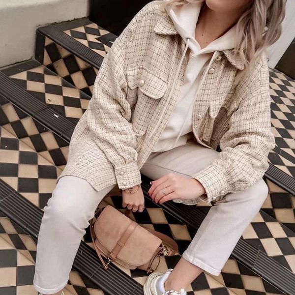 tweed women blouses pearl button shirts spring fashion ladies oversize thick shirt streetwear female outfits cute girls chic, White
tweed women blouses pearl button shirts spring fashion ladies oversize thick shirt streetwear female outfits cute girls chic, White