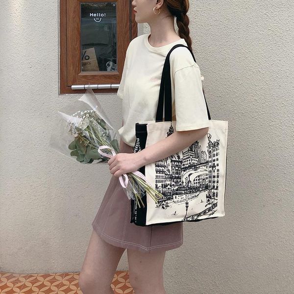 evening bags venice city print canvas shoulder bag for women 2021 ladies cotton cloth fabric grocery girls tote book shopping handbag
evening bags venice city print canvas shoulder bag for women 2021 ladies cotton cloth fabric grocery girls tote book shopping handbag
