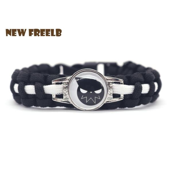 cuff classic anime soul eater dead kid logo 550 paracord bracelets glass black color handmade jewelry outdoor for fans, White
cuff classic anime soul eater dead kid logo 550 paracord bracelets glass black color handmade jewelry outdoor for fans, White