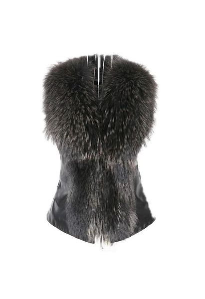 women's vests 2021 classic pu faux fur patchwork women coat winter leather sleeveless vest covered button with fashion waistcoat, Black;white
women's vests 2021 classic pu faux fur patchwork women coat winter leather sleeveless vest covered button with fashion waistcoat, Black;white