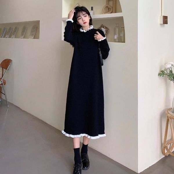 casual dresses coigarsam 4xl plus size full sleeve women dress knitting black 8513, Black;gray
casual dresses coigarsam 4xl plus size full sleeve women dress knitting black 8513, Black;gray