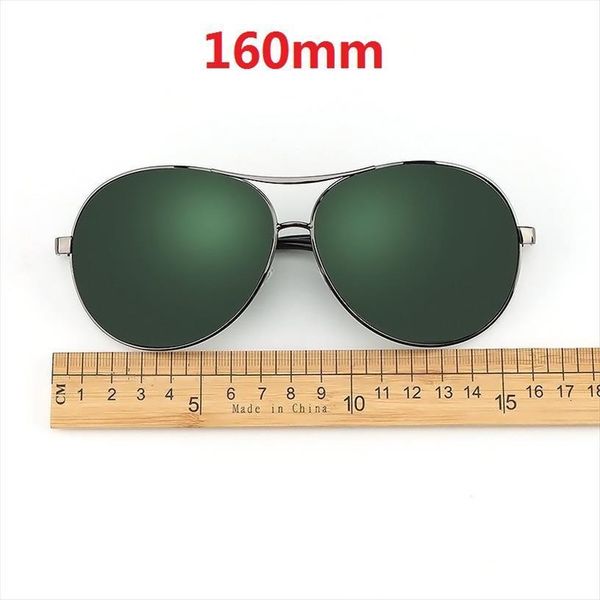 160mm Oversized Polarized Sunglasses Men Huge Big Frame Wide Head Sun Glasses For Man Driving Anti Glare Uv400, White;black
160mm Oversized Polarized Sunglasses Men Huge Big Frame Wide Head Sun Glasses For Man Driving Anti Glare Uv400, White;black