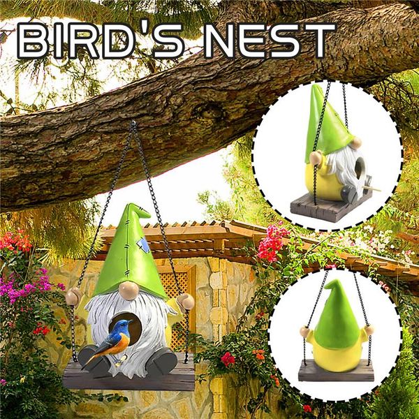 decorative objects & figurines swinging gnome hummingbird house hand-painted resin ornament for outdoor garden courtyard decoration hk3
decorative objects & figurines swinging gnome hummingbird house hand-painted resin ornament for outdoor garden courtyard decoration hk3