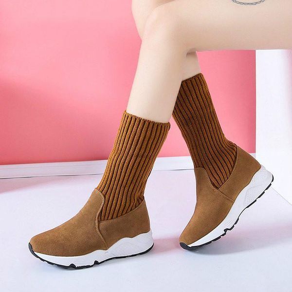 boots women snow flock stretch sock breathable platform plush fur booties suede warm shoes winter sneaker, Black
boots women snow flock stretch sock breathable platform plush fur booties suede warm shoes winter sneaker, Black