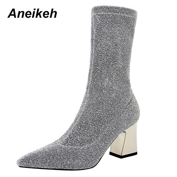 fashion women winter boots flock pointed toe high square heels dance wedding shoes black gray mid-calf 35-40
fashion women winter boots flock pointed toe high square heels dance wedding shoes black gray mid-calf 35-40