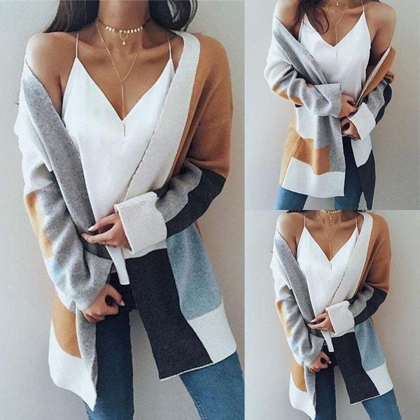 women's sweaters fashion autumn women long sleeve oversized loose knitted sweater baggy overcoat cardigan outwear coat knitwear outerwe, White;black
women's sweaters fashion autumn women long sleeve oversized loose knitted sweater baggy overcoat cardigan outwear coat knitwear outerwe, White;black
